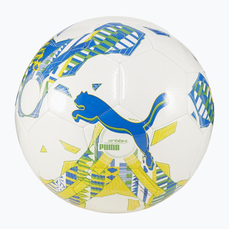 Futbalová lopta PUMA Orbita 6 FanwearCapsule MS puma white/pele yellow/puma green veľkosť 4 4