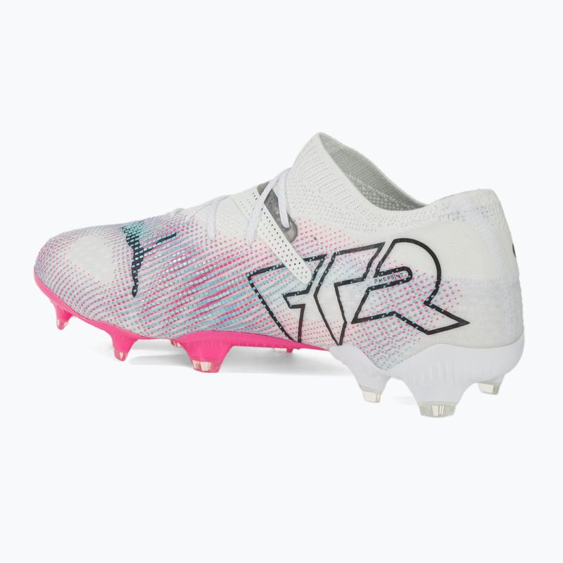 Futbalová obuv PUMA Future 7 Ultimate Low FG/AG white/black/poison pink/bright aqua/silver mist 3