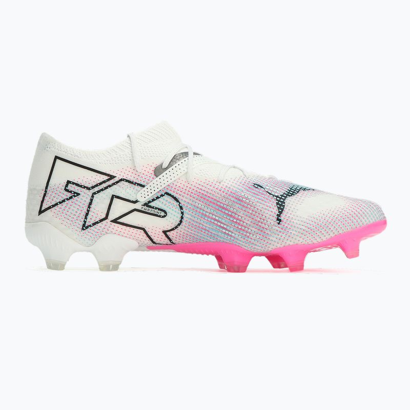 Futbalová obuv PUMA Future 7 Ultimate Low FG/AG white/black/poison pink/bright aqua/silver mist 9