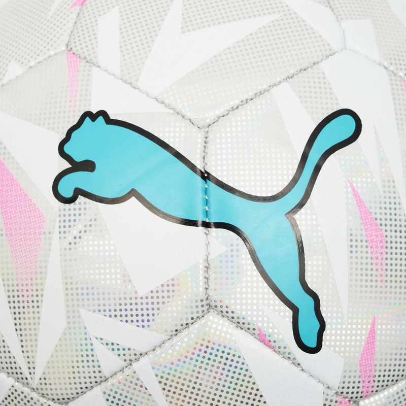 Futbalová lopta PUMA Final Graphic futbal puma white/puma silver/poison pink/bright aqua  5 3