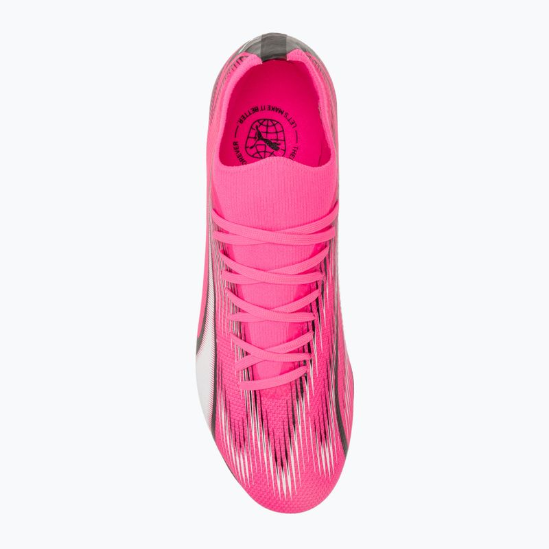 Kopačky PUMA Ultra Match MxSG jedovatá ružová/puma biela/puma čierna 5