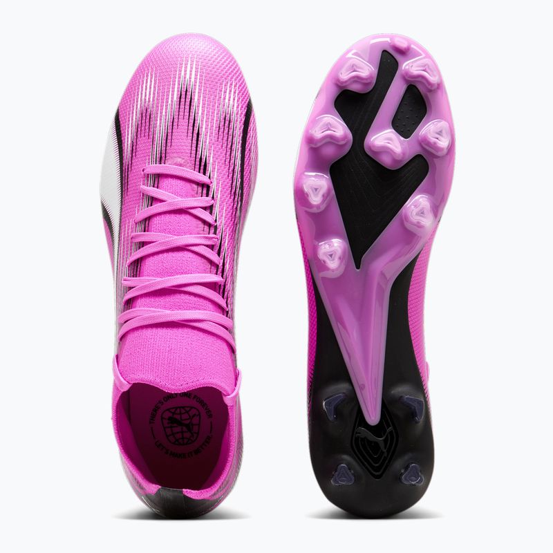 Kopačky PUMA Ultra Match FG/AG jedovatá ružová/puma biela/puma čierna 11