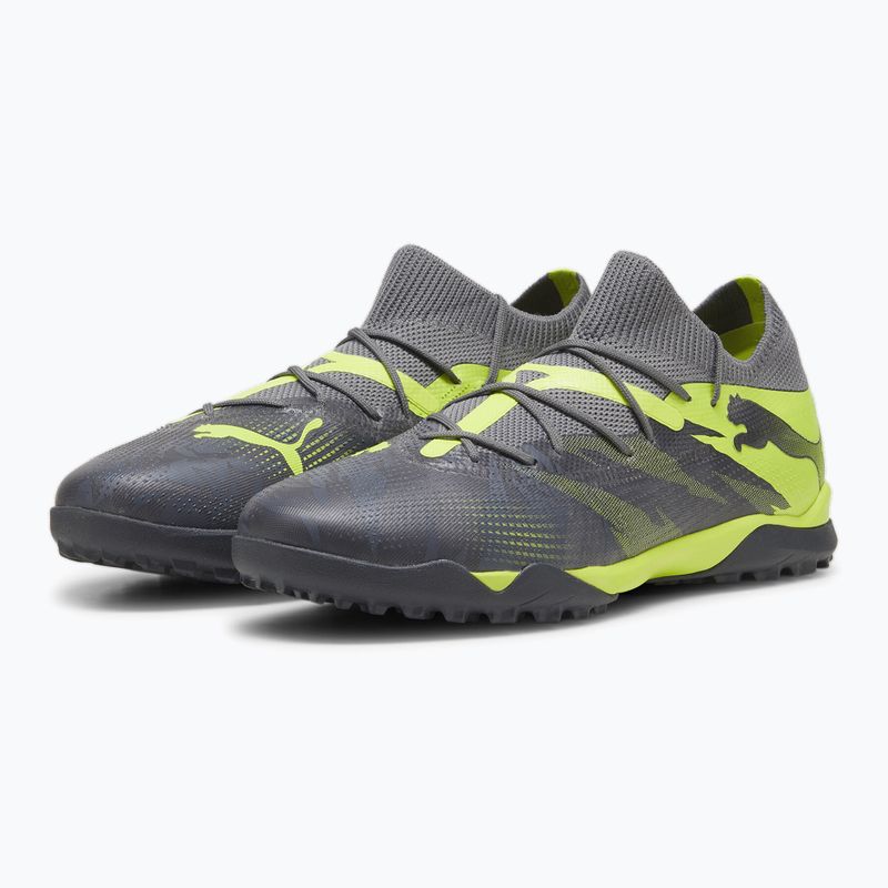 Futbalová obuv PUMA Future 7 Match Rush TT strong gray/cool dark gray/electric lime 10