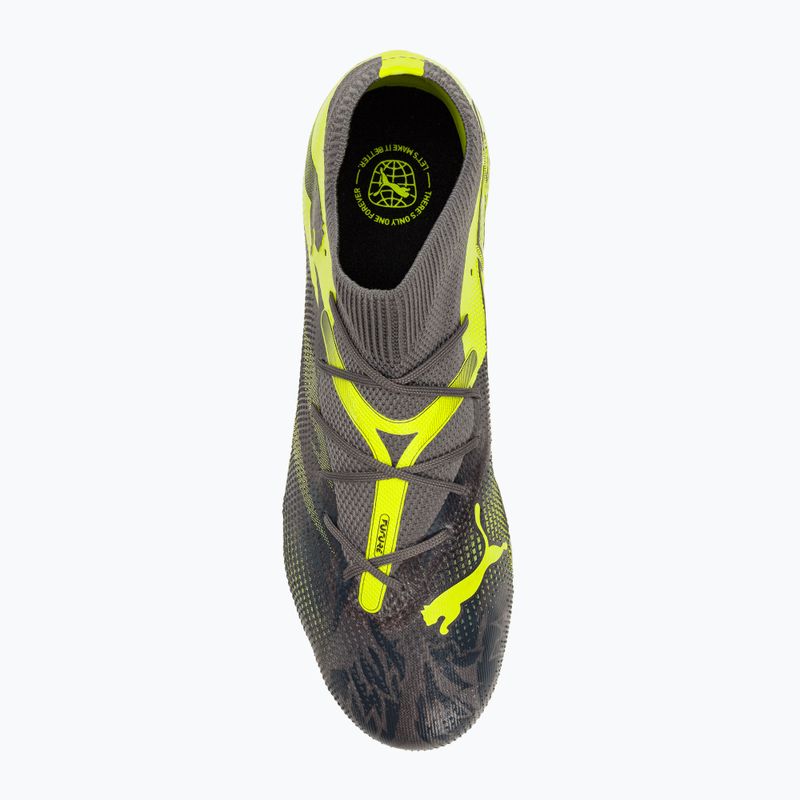 Futbalová obuv PUMA Future 7 Match Rush FG/AG strong gray/cool dark gray/electric lime 5