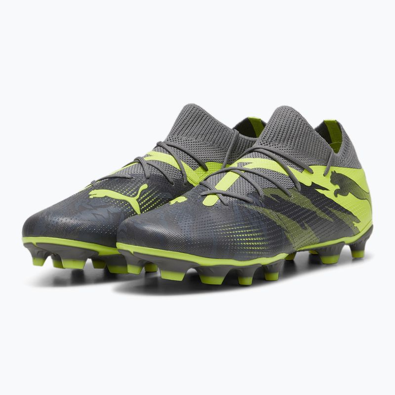 Futbalová obuv PUMA Future 7 Match Rush FG/AG strong gray/cool dark gray/electric lime 10