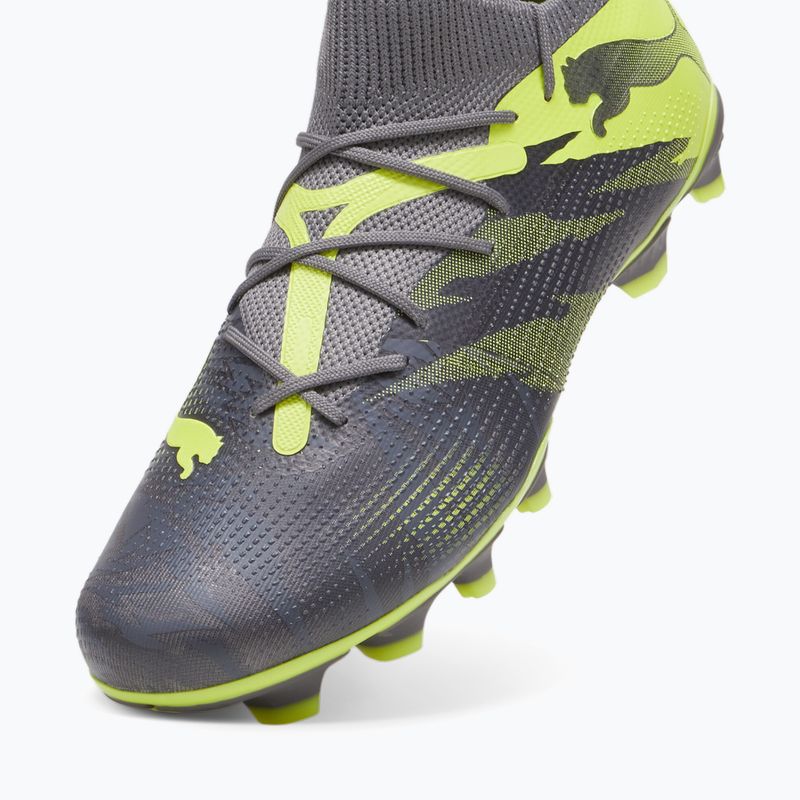 Futbalová obuv PUMA Future 7 Match Rush FG/AG strong gray/cool dark gray/electric lime 12