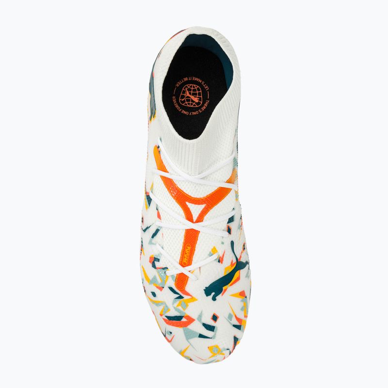 Futbalová obuv PUMA Future 7 Match Creativity FG/AG white/oceantropic/turquoisesurf/hotheat/sunstream 5