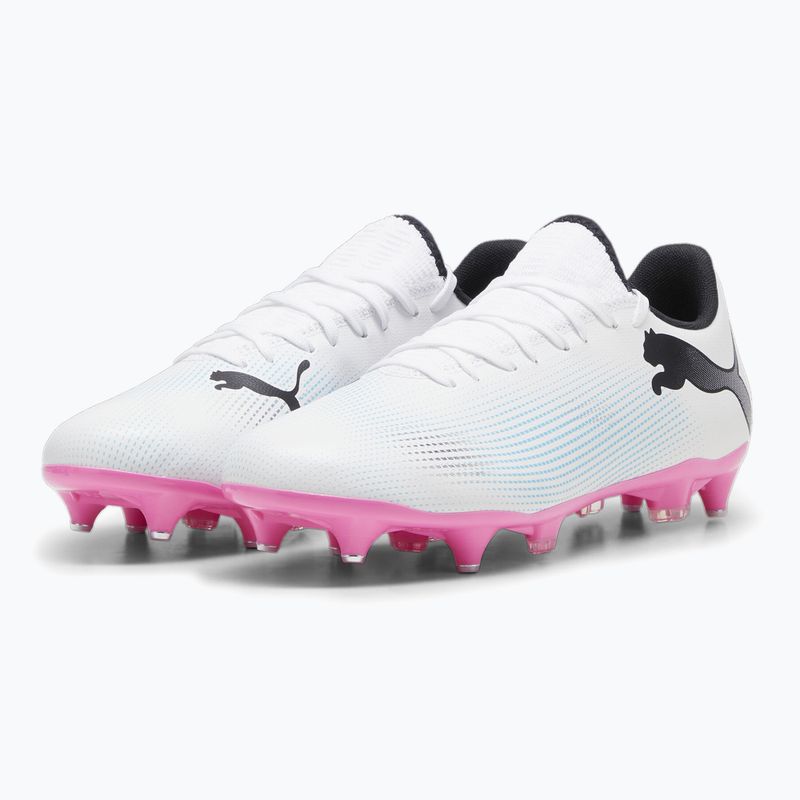 Futbalová obuv PUMA Future 7 Play MxSG puma white/puma black/poison pink 10