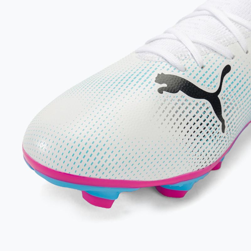Futbalová obuv PUMA Future 7 Play FG/AG puma white/puma black/poison pink 7