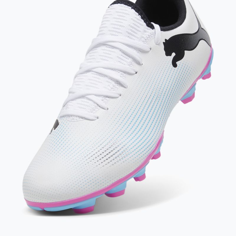 Futbalová obuv PUMA Future 7 Play FG/AG puma white/puma black/poison pink 12