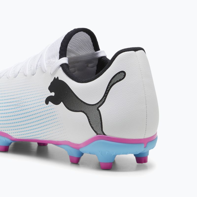 Futbalová obuv PUMA Future 7 Play FG/AG puma white/puma black/poison pink 13