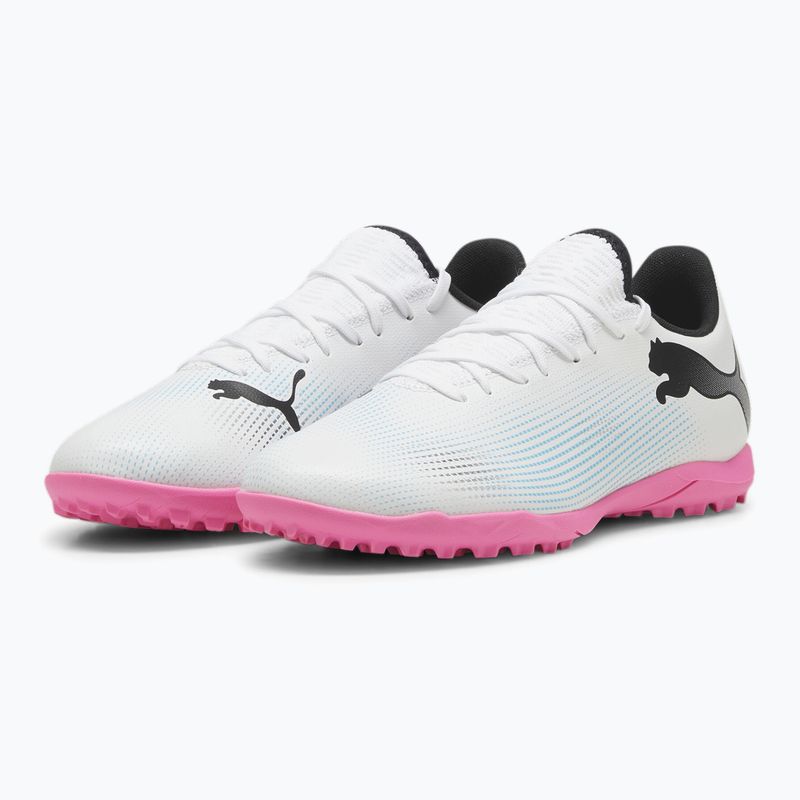 Futbalová obuv PUMA Future 7 Play TT puma white/puma black/poison pink 10