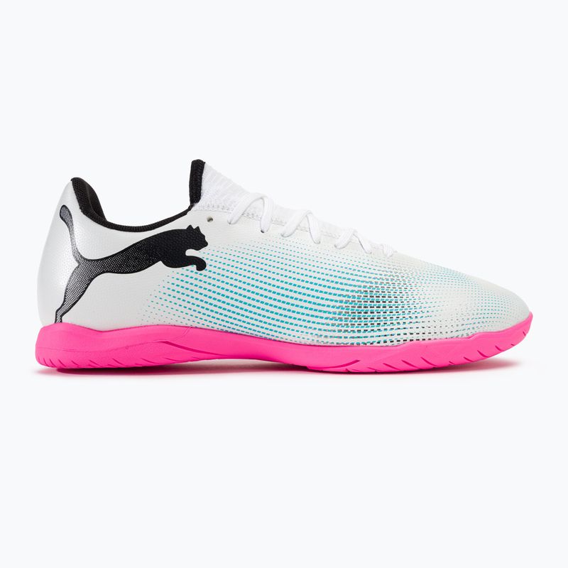 Futbalová obuv PUMA Future 7 Play IT puma white/puma black/poison pink 2