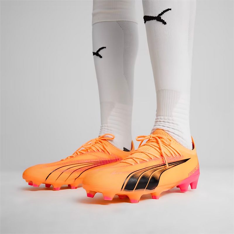 Futbalové kopačky PUMA Ultra Ultimate FG/AG sunset glow/puma black/sun stream 16