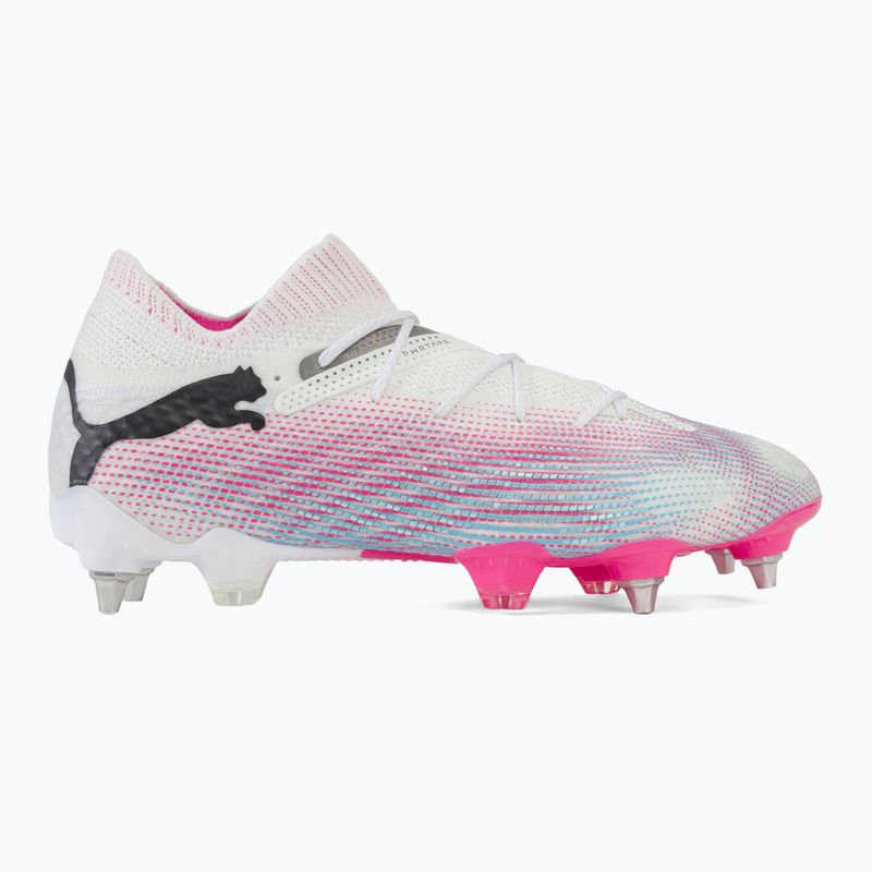 Futbalová obuv PUMA Future 7 Ultimate MxSG puma white/puma black/poison pink 2