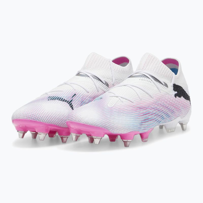 Futbalová obuv PUMA Future 7 Ultimate MxSG puma white/puma black/poison pink 10