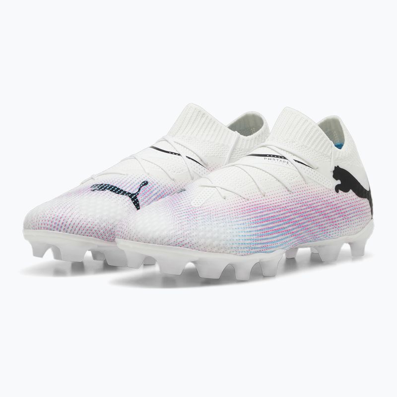 Detská futbalová obuv PUMA Future 7 Pro FG/AG Jr puma white/puma black/poison pink 10