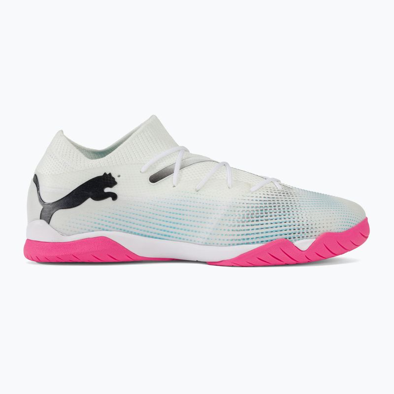 Futbalová obuv PUMA Future 7 Match IT puma white/puma black/poison pink 2