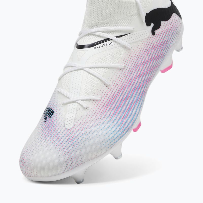 Futbalová obuv PUMA Future 7 Pro MxSG puma white/puma black/poison pink 12