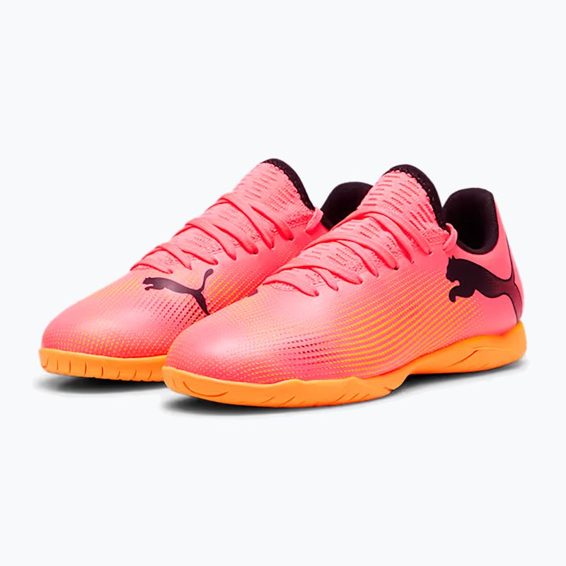 Detské kopačky PUMA Future 7 Play IT sunset glow/puma black/sun stream 10