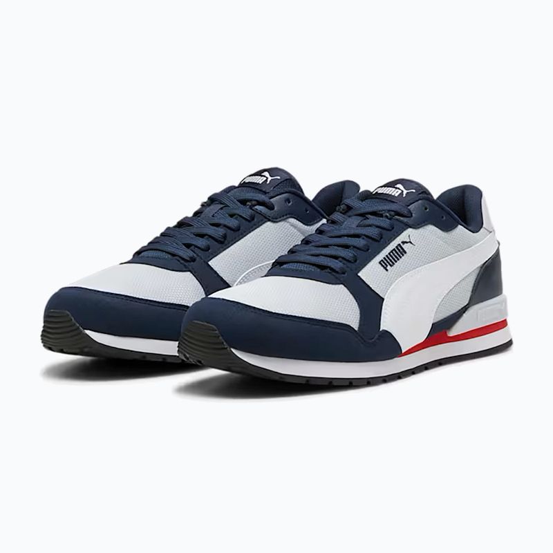 Obuv  PUMA ST Runner v3 Mesh silver mist/white/club navy/for all time red/black 10