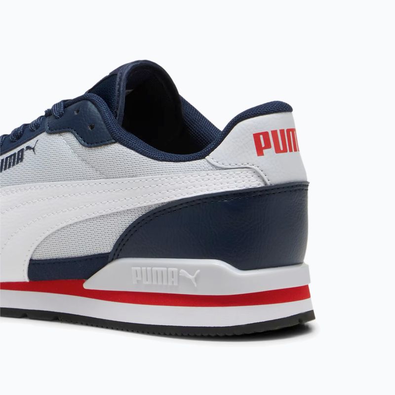 Obuv  PUMA ST Runner v3 Mesh silver mist/white/club navy/for all time red/black 12