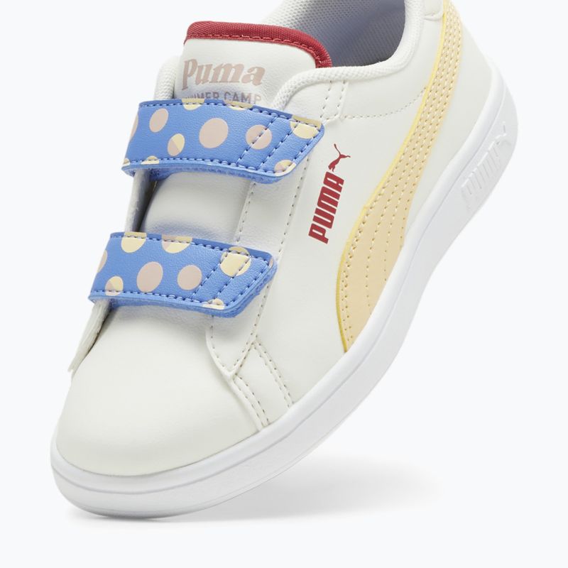 Detská obuv PUMA Smash 3.0 Summer Camp V PS warm white/chamomile/puma white 13