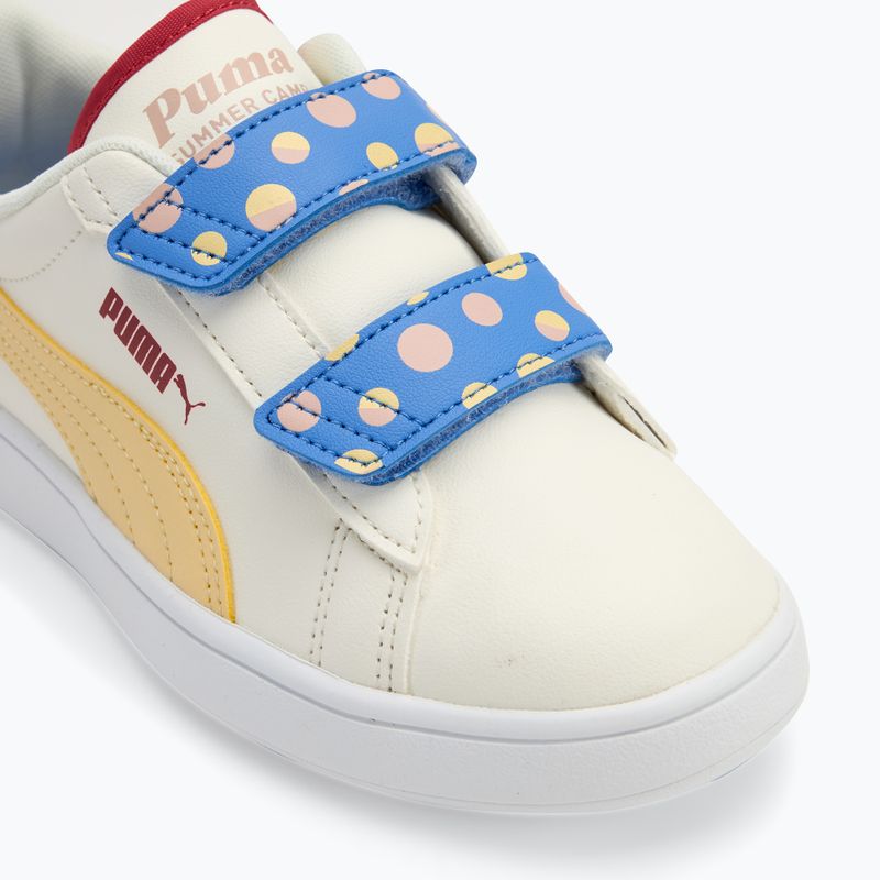 Detská obuv PUMA Smash 3.0 Summer Camp V PS warm white/chamomile/puma white 7