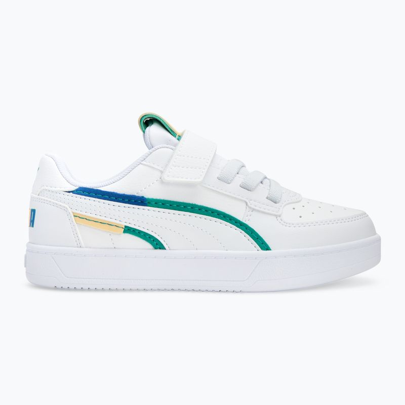 Detská obuv PUMA Caven 2.0 Ready, Set, Better AC+ PS puma white/cobalt glaze/sparkling green 2