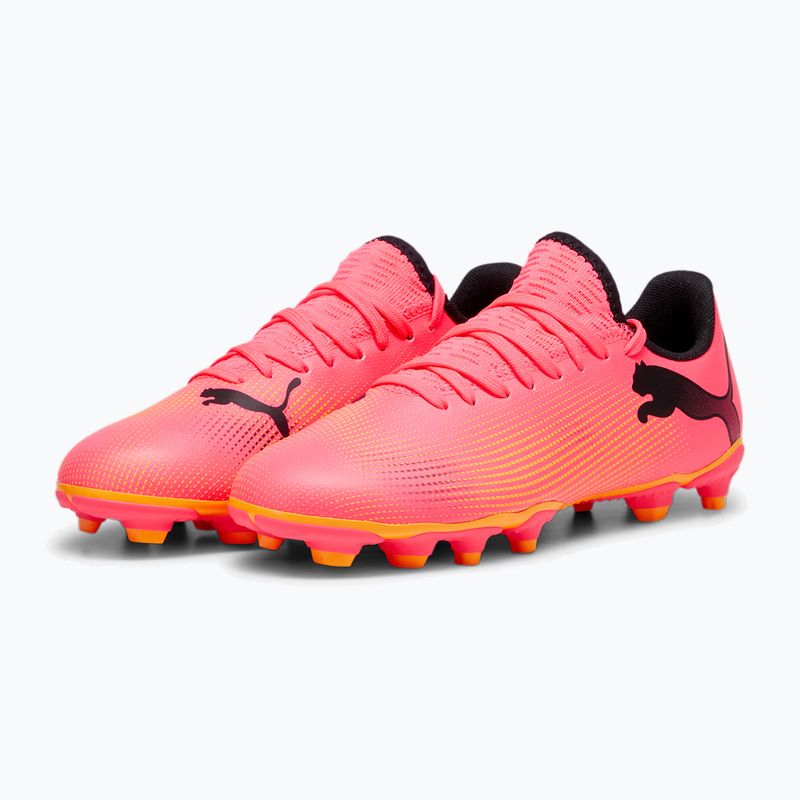 Detské kopačky PUMA Future 7 Play FG/AG Jr sunset glow/puma black/sun stream 10