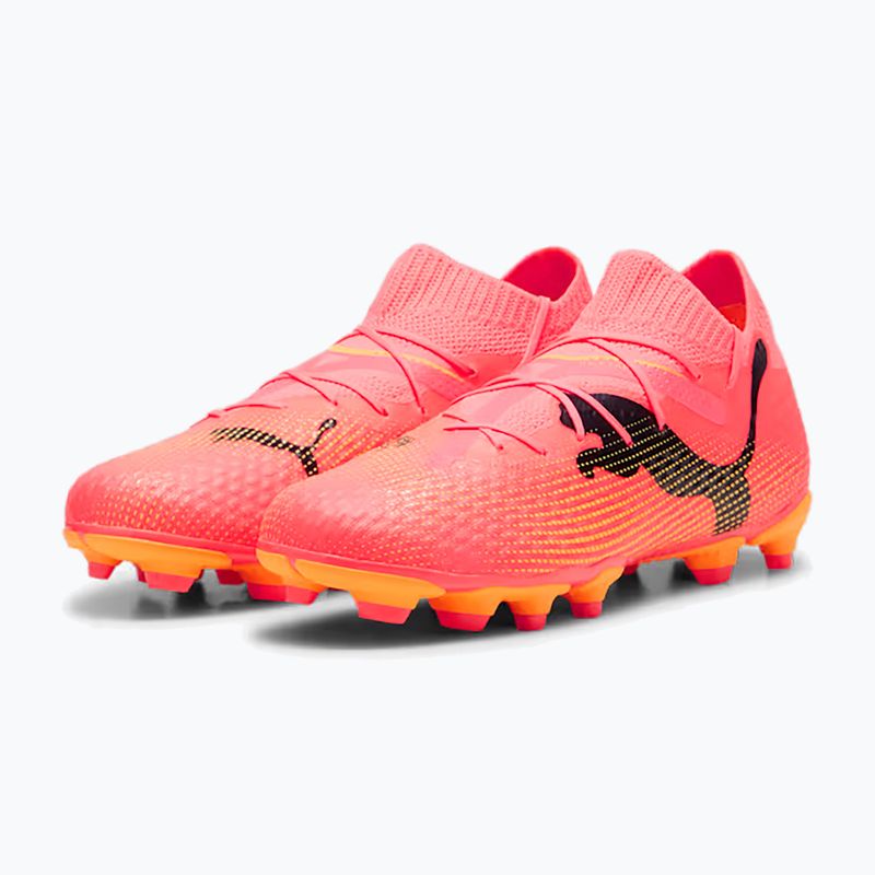 Detské kopačky PUMA Future 7 Pro FG/AG Jr sunset glow/puma black/sun stream 10