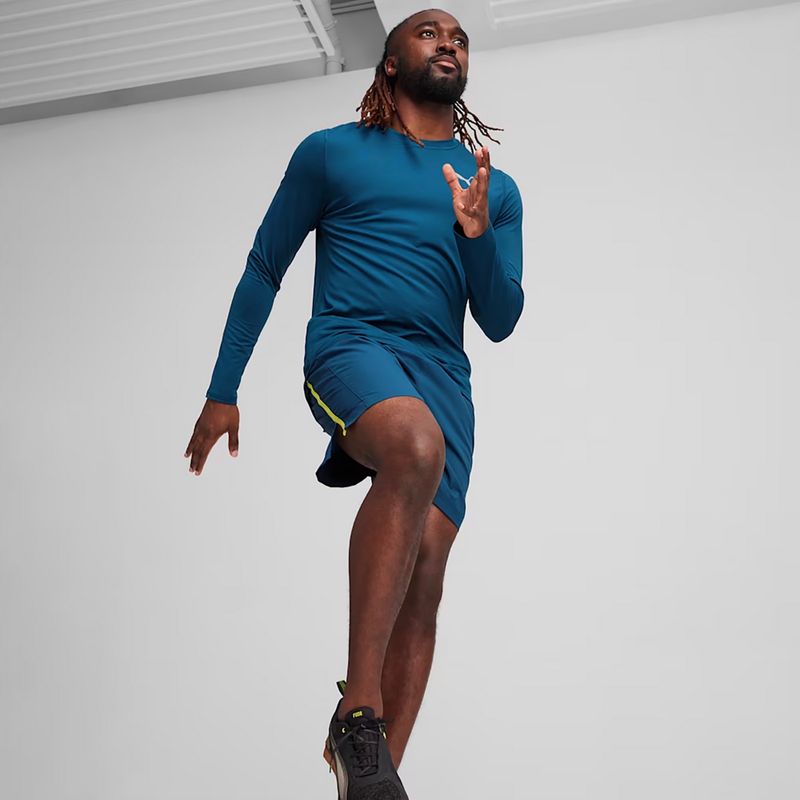 Pánske bežecké tričko s dlhým rukávom PUMA Run Cloudspun blue 4