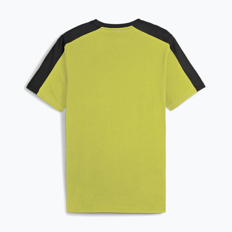 Pánske tričko PUMA ESS+ Block Tee puma black/lime sheen 2