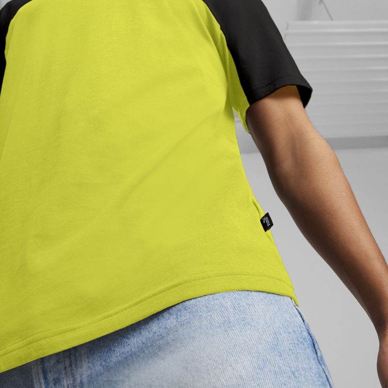 Pánske tričko PUMA ESS+ Block Tee puma black/lime sheen 6