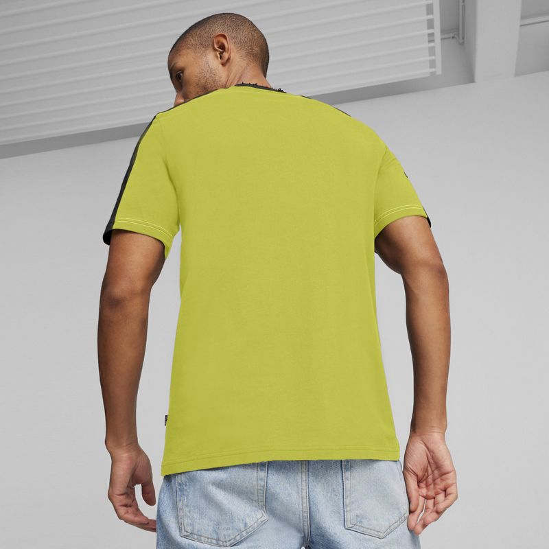 Pánske tričko PUMA ESS+ Block Tee puma black/lime sheen 7