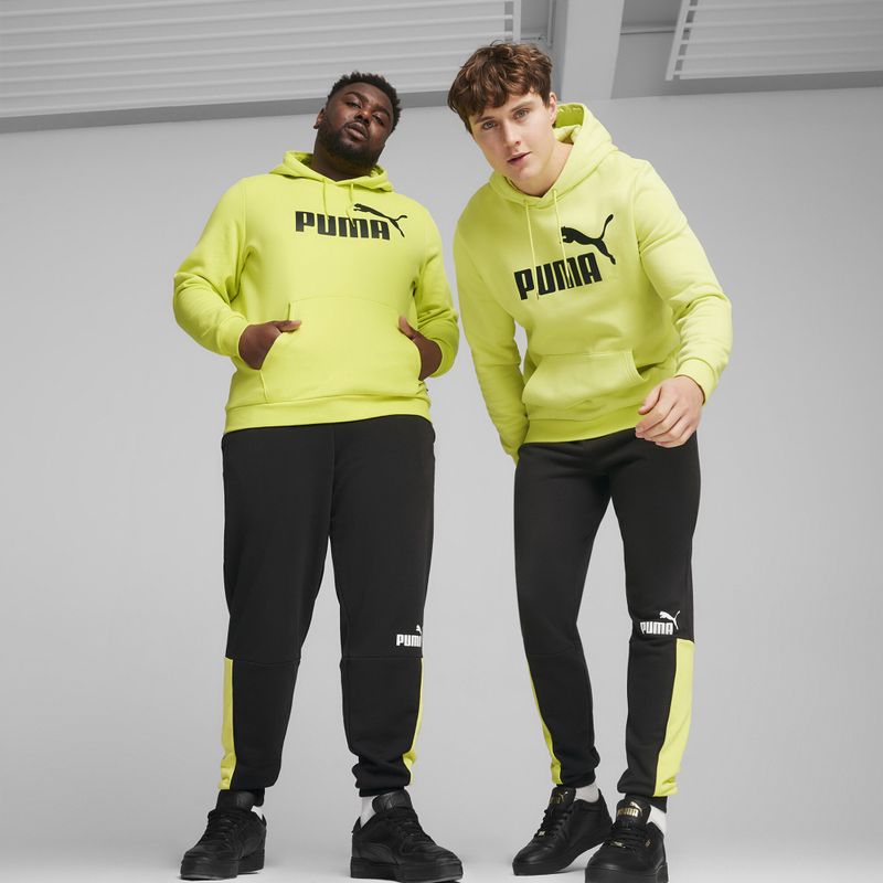 Pánske tepláky PUMA ESS+ Block TR puma black/lime sheen 3