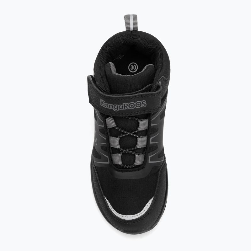 Detské topánky KangaROOS KD-Turn Mid EV jet black/steel grey 5