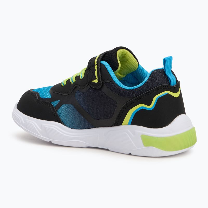 KangaROOS K-SLB Lighto EV jet black/limetta detská obuv 3