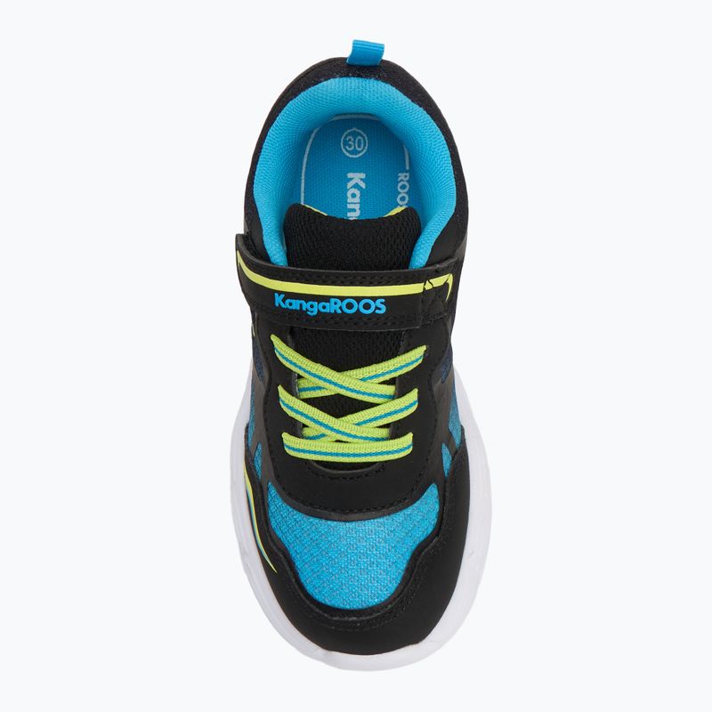 KangaROOS K-SLB Lighto EV jet black/limetta detská obuv 5