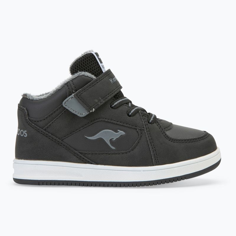 Detská obuv KangaROOS K-CPI Kalino Mid EV jet black / steel grey 2