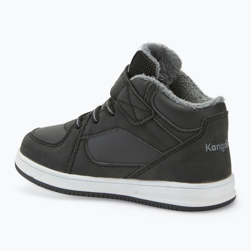 Detská obuv KangaROOS K-CPI Kalino Mid EV jet black / steel grey 3