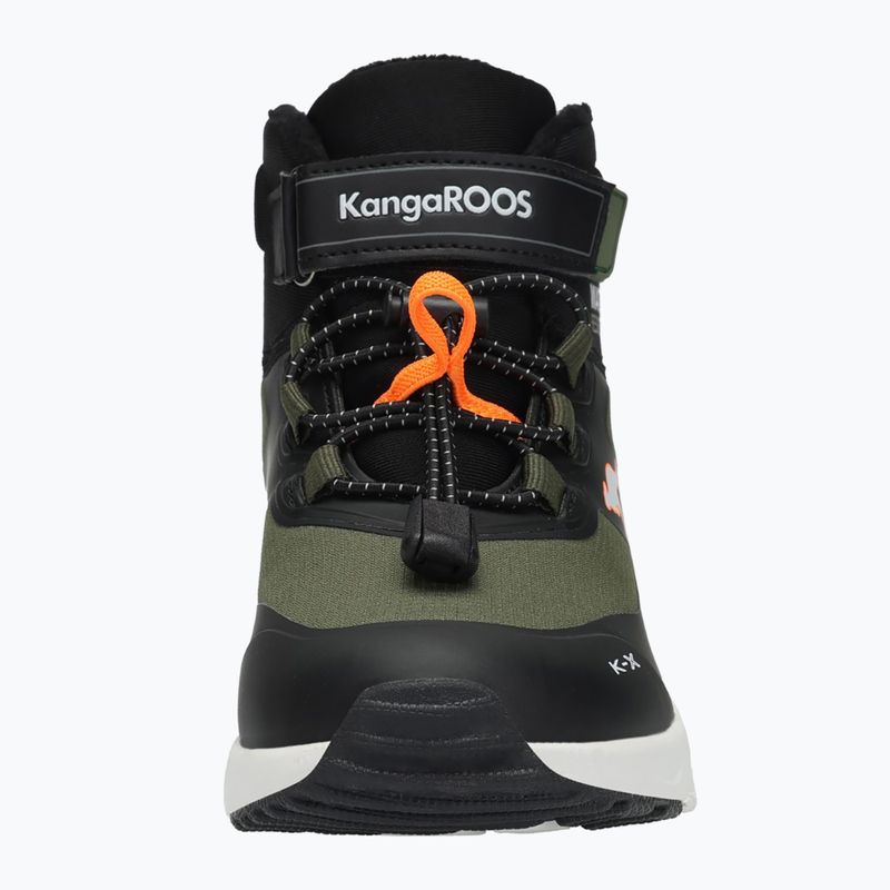 Detská obuv KangaROOS KX-Toke Mid EV military green / neon orange 10