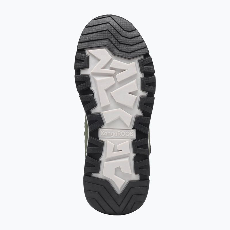Juniorské snehule KangaROOS K-MJ Edison EV RTX SL olive / limetta dino 14