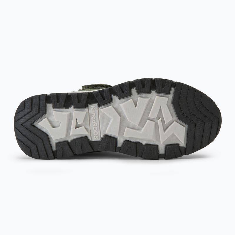 Juniorské snehule KangaROOS K-MJ Edison EV RTX SL olive / limetta dino 4
