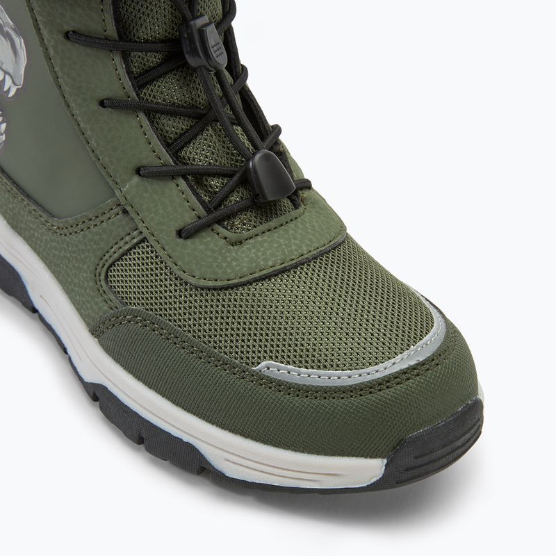 Juniorské snehule KangaROOS K-MJ Edison EV RTX SL olive / limetta dino 7