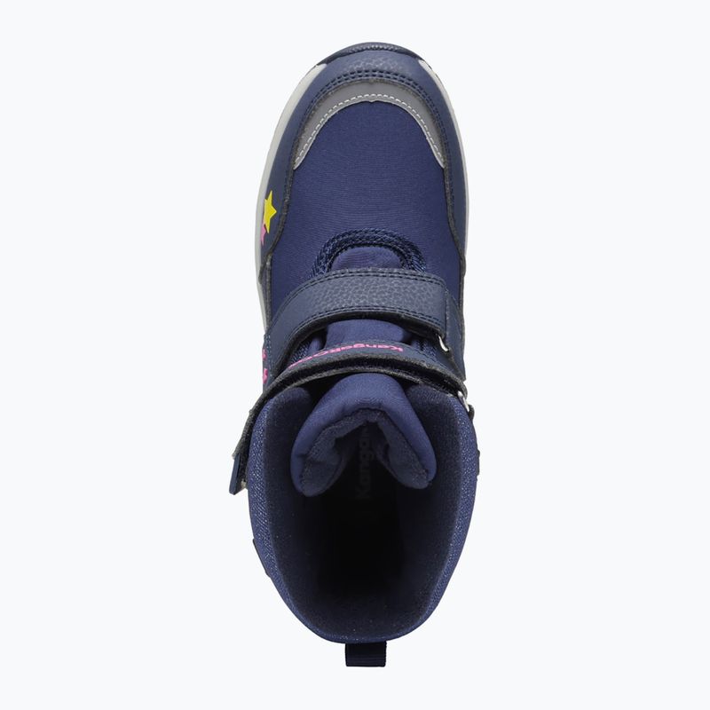 Juniorské snehule KangaROOS K-MJ Edison EV RTX SL dk navy / daisy pink 13