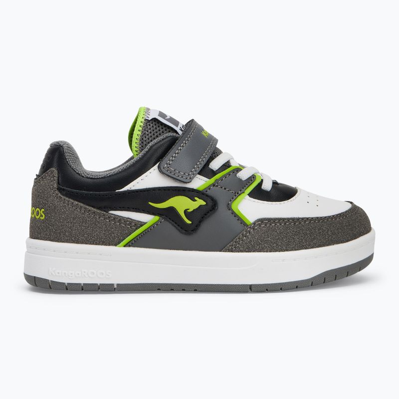 KangaROOS K-CP Bounder EV steel grey/neon green detská obuv 2