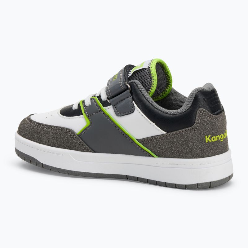KangaROOS K-CP Bounder EV steel grey/neon green detská obuv 3