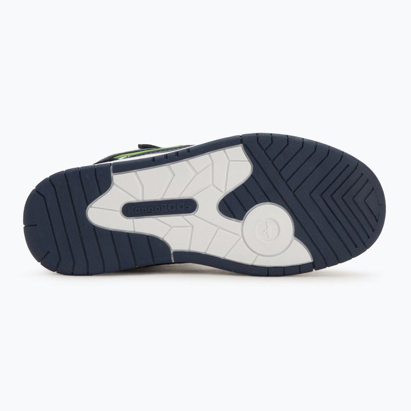 KangaROOS K-CP Dunkin Mid EV dark navy/lime detská obuv 4