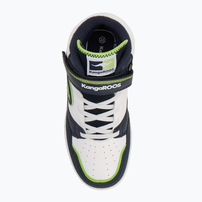 KangaROOS K-CP Dunkin Mid EV dark navy/lime detská obuv 5